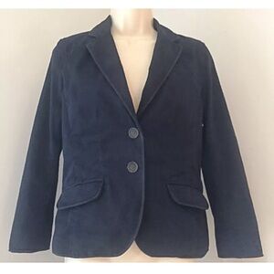 J.CREW Sz S Chino Twill Broken In Navy Blue Blazer